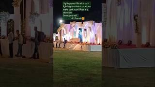 Reception NightNakshatram Lawn,Wardha. #wedding #lightingeffectstatus[Wedding, Lights,Sound]