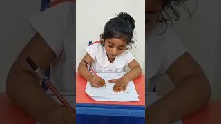 Jashmitha | Guess The Picture and Write The Letter | Rise Play School Kakinada.