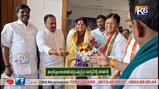 మోర్తాడ్ ప్రజా నిలయానికి వచ్చిన ఎమ్మెల్యేలు సుదర్శన్ రెడ్డి, భూపతి రెడ్డి  || K6 NEWS 07-01-2025 ||