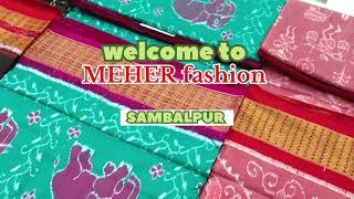 MEHER fashion sambalpur half tishu PATA saree