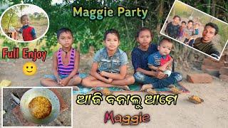 Maggie Party //ଆଜି ବନେଇ ଥିଲୁ ମେଗି  // Sambalpuri Vlogs// 🙂😉