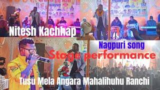 Nitesh Kachhap stage performance/Nagpuri song/ Tusu Mela Angara Mahalihuhu Ranchi (Jharkhand)