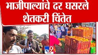 Bhandara मध्ये थंडीमुळे भाजीपाल्यांचे दर घसरले, शेतकरी चिंतेत | Vegetable Price | tv9 Marathi