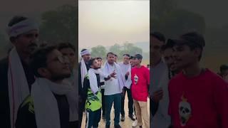 Bagidora ke vidhayak Jai Krishna Patel cricket khelte hue