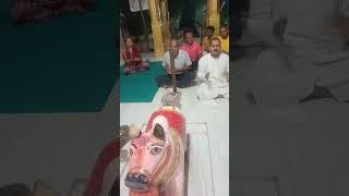 वृद्ध कालेश्वर मंदिर महेश्वर में संकीर्तन करते हुवे