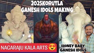 2025Korutla Ganesh idols making🙏#Nagaraju kala arts korutla#Ganeshidolsmaking#Honeybaby Ganesh idols