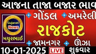 commodity prices 10.01.2025 rajkot marketing yard na bhav|saurashtra ajn bajar bhav|commodity price