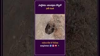 పొట్టిపాడు- ఆనందపురం రోడ్డులో భారీ గుంత | Krishna | Andhra Pradesh | Way2news Telugu