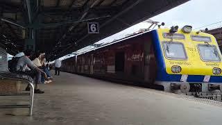 Departure from Borivali Virar slow ac local train