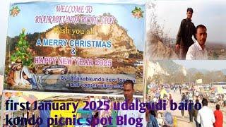 first January 2025 udalguri bhaiorokonda picnic spot Blog 🔥🔥🎶👍 santali video