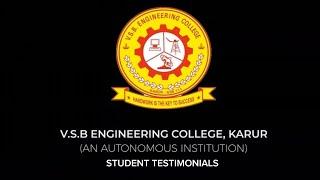 Student Testimonial | ECE Department | V.S.B. Engineering College, Karur