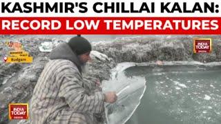 Kashmir's Coldest Season Begins: Srinagar Records -8°C, Wular Lake Starts Freezing | India Today