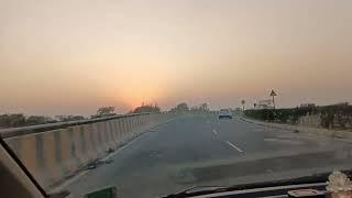 सुंदर सूर्यास्त दर्शन फरीदाबाद गुरुग्राम पहाड़ी Beautiful Sunset view Faridabad Gurugram pahadi