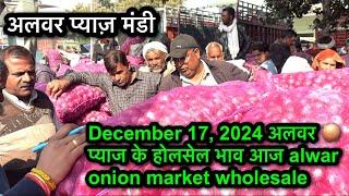 December 17, 2024 अलवर 🧅 प्याज के होलसेल भाव alwar onion market wholesale rate