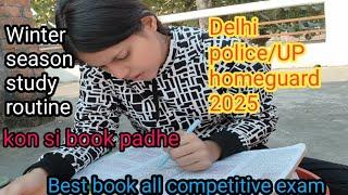 Best books for (Delhi police preparation 2025) taiyari kaise kare? winter season study kaise kare ll