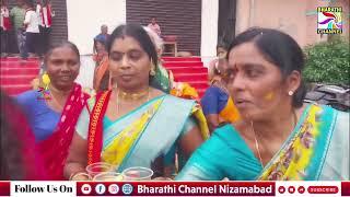 వేల్పూర్ మండల కేంద్రంలోని గౌడ సంఘం ఆధ్వర్యంలో ఎల్లమ్మ బోనాలను || Bharathi Channel || Nizamabad ||