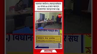 PALGHAR | पालघर मधील 6 मतदारसंघात 22 लाख 92 हजार मतदार बजावणार मतदानाचा हक्क NavaRashtra