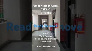 Flat for sale Gated community in Uppal  metro station 1km .. call : 6303297293