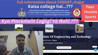 FULL INFORMATION ABOUT CRSSIET/ CHAUDHARY RANBIR SINGH COLLEGE || ENGINEERING VIBES