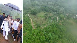 Deputy Chief Minister Pawan Kalyan walked up the hill | Vizianagaram | Janasena | Dtv Telugu