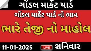 આજના બજાર ભાવ‼️ ગોંડલ માર્કેટ‼️11/01/2025 ✌️ajana bajar bhav 🌾 ભારે તેજીનો માહોલ 😳