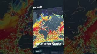 Map of the ship traffic in the world 🚢🛳️⛴️