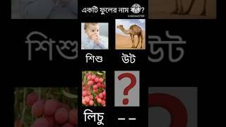 একটি ফুলের নাম বলো?