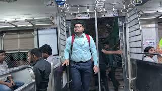 Kandivali to Borivali Local Train Morning Tour in 4K