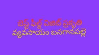 బెస్ట్ ఫీల్డ్ విజిట్ బనగానపల్లె ప్రకృతి వ్యవసాయం -నంద్యాల -AP