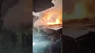 नावकोठी में पटाखा के वजह से लगी आग # A huge fire broke out in Naavkothi due to firecrackers.