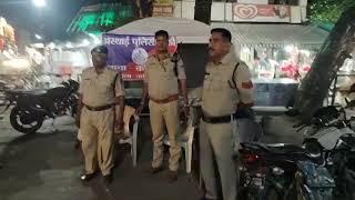 नर्मदापुरम जिला पुलिस अधीक्षक के निर्देश पर शहर के चिन्हित स्थानों पर बनाई गई अस्थाई पुलिस चौकी