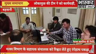 बड़वानी: ₹5,000 की रिश्वत लेते हुए अधिकारी को लोकायुक्त पुलिस ने रंगे हाथ पकड़ा,