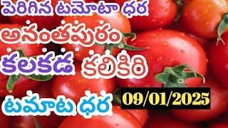 అనంతపురం 🍅కలికిరి 🍅కలకడ 🍅ఈరోజు టమోటా ధరలు/09/01/25/Today Tomato Market price in Rate