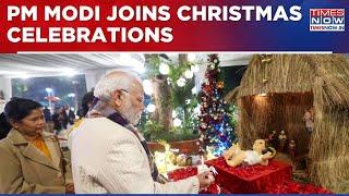 PM Modi Joins Christmas Celebrations At Union Minister's Residence, Engages With Christian Community