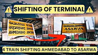 TRAIN SHIFTING AHMEDABAD TO ASARWA RAILWAY STATION  2025