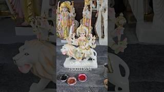 Makrana marble maa Durga statue मकराना मार्बल दुर्गा मूर्ति 📲 7300333634