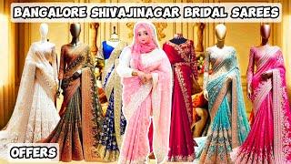 Bangalore Bridal Sarees shopping in shivajinagar||New Evening Bazaar||Shaadi ki shopping || Offers 🫴