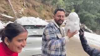 Snowman in Dalhousie Himachal Pradesh 😍 | Vanu & Deepak | ThetinytravelerzZ