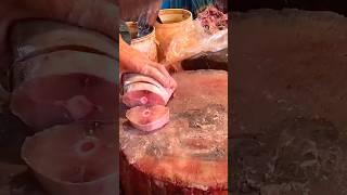 King mackerel fish cutting skills