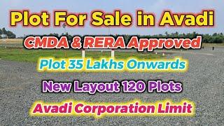 CMDA Approved Plots in Chennai | Avadi Plots for sale | Villa Plots in Chennai Avadi