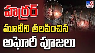 హర్రర్ మూవీని తలపించిన అఘోరీ పూజలు | Aghori Poojalu | Warangal  - TV9