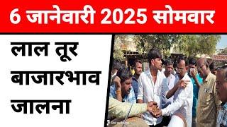 लाल तूर भाव जालना 6 जानेवारी 2025 सोमवार || पीक पाणी