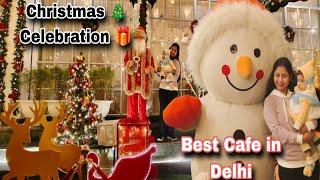 Best Christmas Celebration in Delhi |Christmas Cafe in Delhi ||Cafe Wink Anand Vihar🎄Sapnaakashvlogs