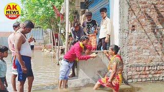 पूर्णिया अब्दुल्ला नगर के वार्ड नंबर 42 के हजारों घरों में घुसा पानी चूल्ही चौका बंद!!