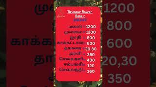 இன்றைய திருப்பூர் பூ நிலவரம் (8/01/25)‌bashacontent | tirpur flower market | basha flower shop