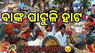 ବାଙ୍କ ପାଟୁଳି ହାଟ! କେନ୍ଦୁଝର ର ହାଟ କୁକୁଡ଼ା Rate 3000.