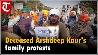 Deceased Arshdeep Kaur's family, others block Bathinda-Chandigarh road