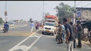 পুরশুড়ার সামন্তরোডে ফ্লাই অভারের উপর লরির ধাক্কায় মৃত্যু এক মহিলার, ঘটনাস্থলে পুরশুড়া থানার পুলিশ