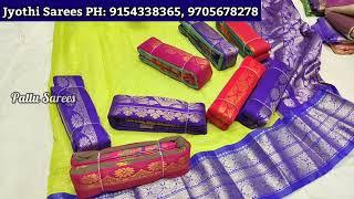 marriage special Kanchi pattu sarees Dharmavaram single saree home delivery