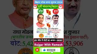 पूर्वी चंपारण जिला बिहार लोक सभा चुनाव परिणाम 2024||राधा मोहन VS राजेश कुमार||